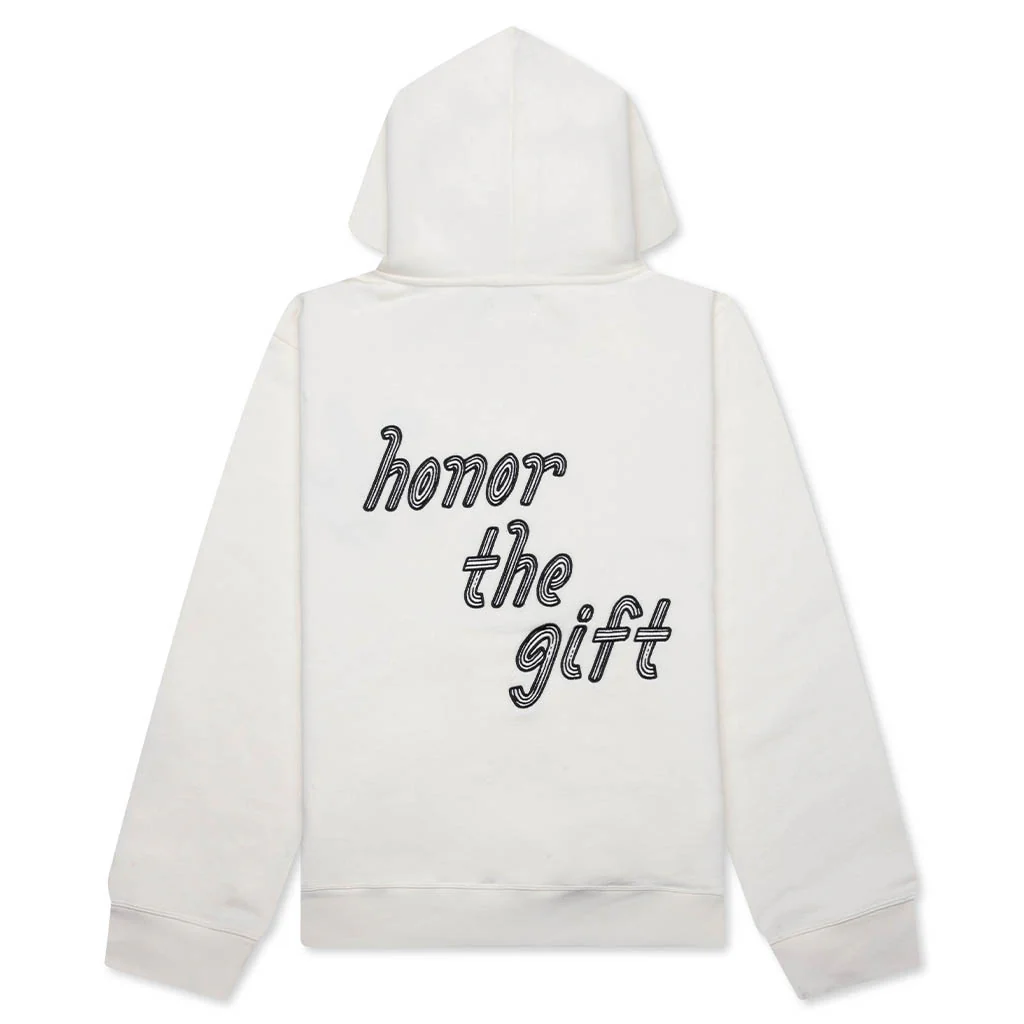 Cursive Honor Hoodie - Bone - Image 2