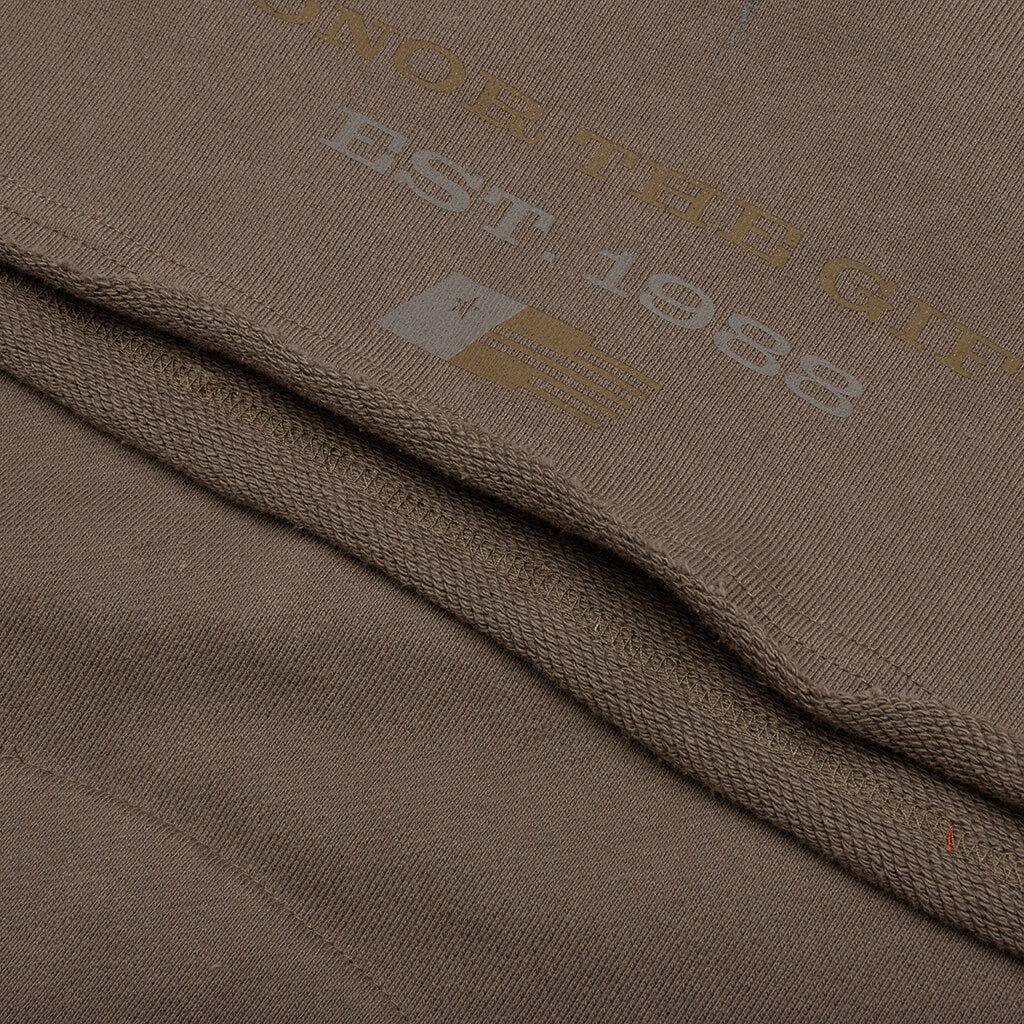 Holiday Honor the Gift Raw Edge Pullover - Grey - Image 4