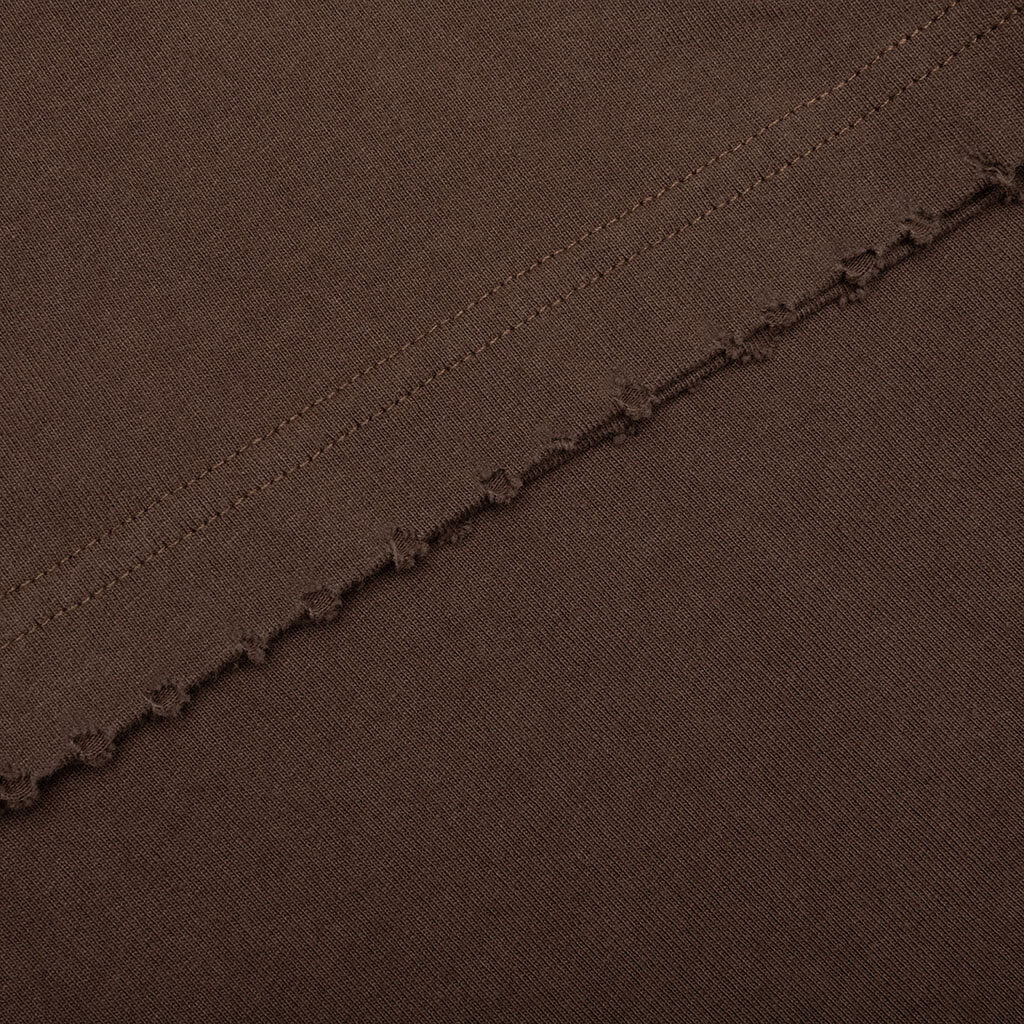 Embroidered Pocket Tee - Brown - Image 5