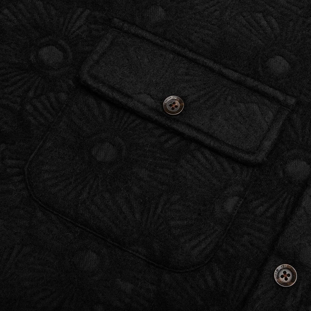 Floral Cover Shirt - Black - Image 4