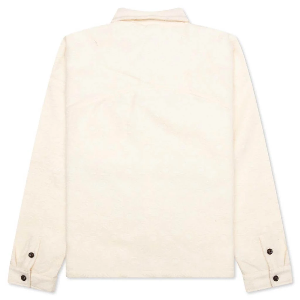 Floral Cover Shirt - Cream - Image 2