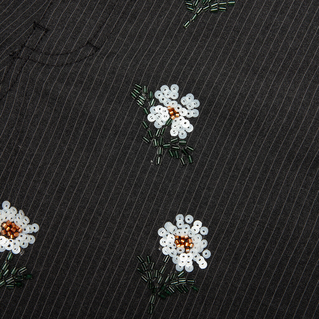 Flowers Beaded Pant - Black - Image 4