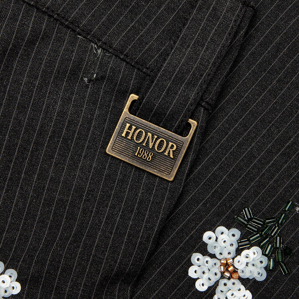 Flowers Beaded Pant - Black - Image 5