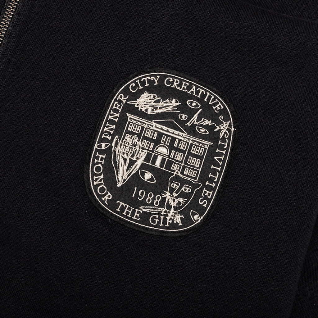 Honor Art Institute Zip Hoodie - Black - Image 3