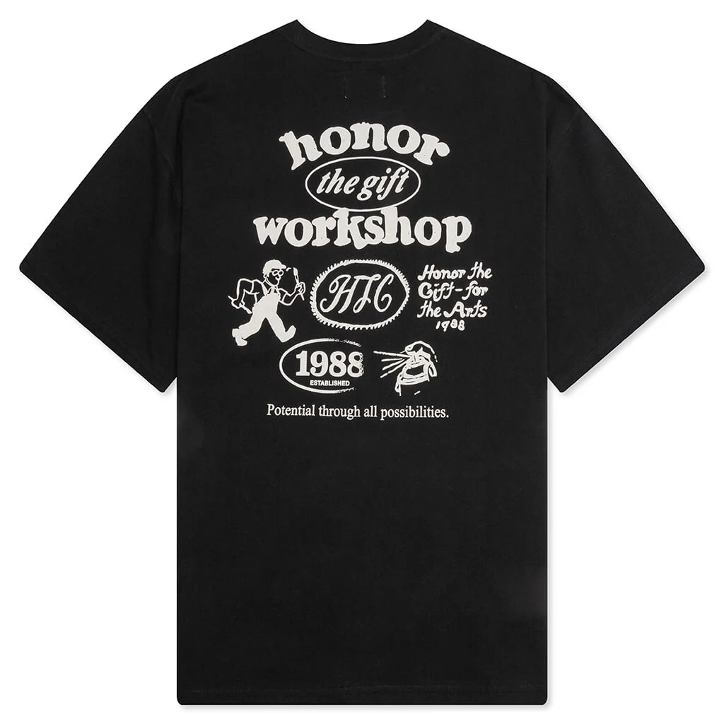 Honor Workshop Tee - Black - Image 2