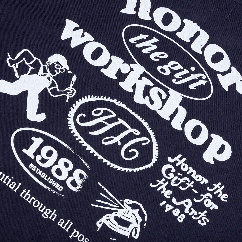 Honor Workshop Tee - Navy - Image 4