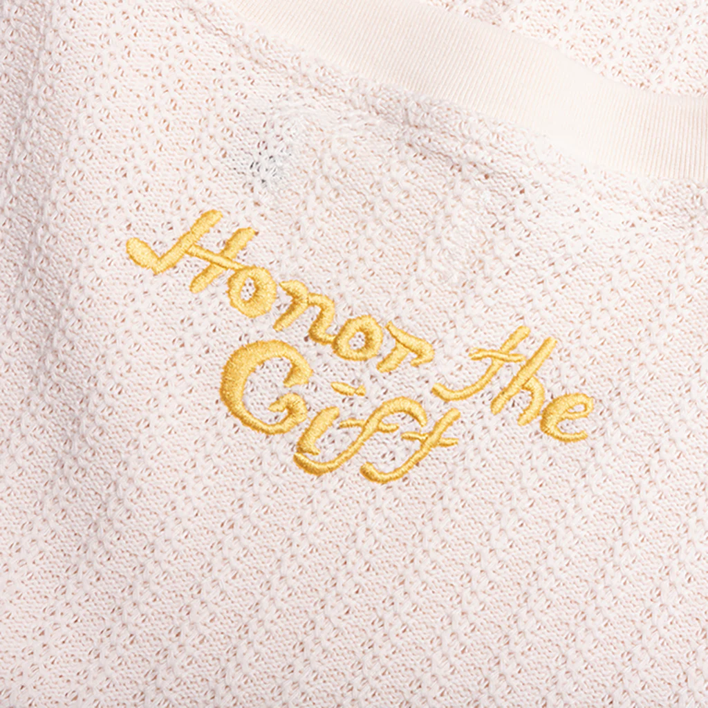 Knit Box Tee - Bone - Image 4