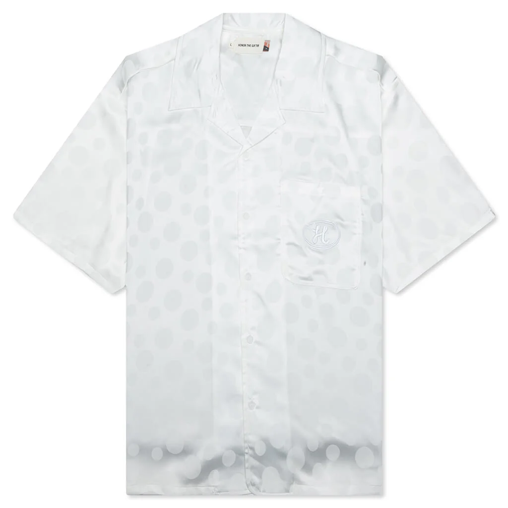 Polka Dot Camp Shirt - White