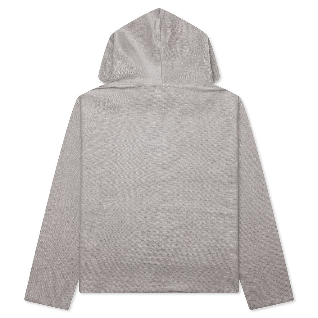 Race Herringbone Hoodie - Stone - Image 2