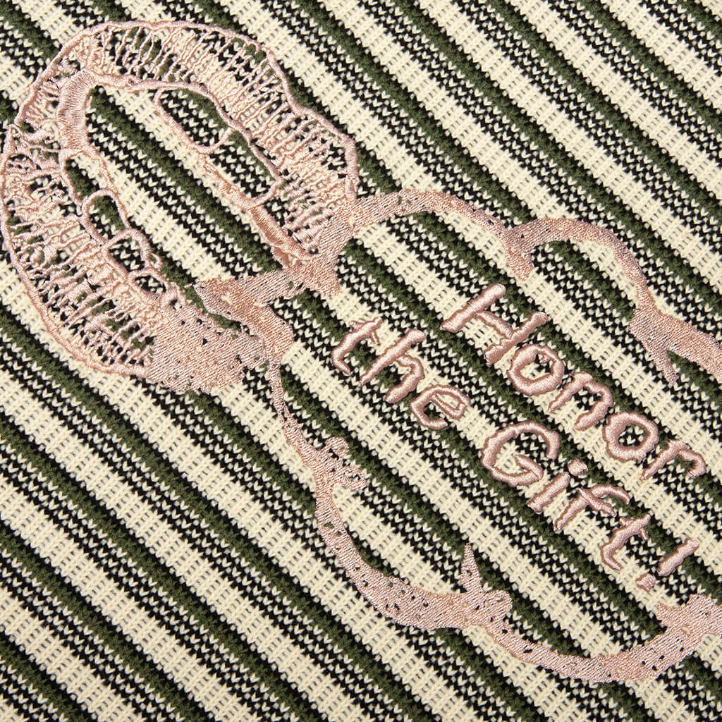 Speak Striped Crew - Olive - Image 3