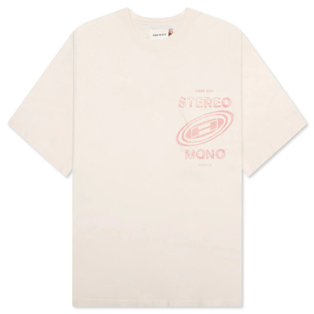 Stereo Mono Tee - Cream
