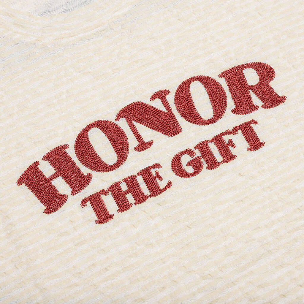 Stripe Box Tee - Bone - Image 3