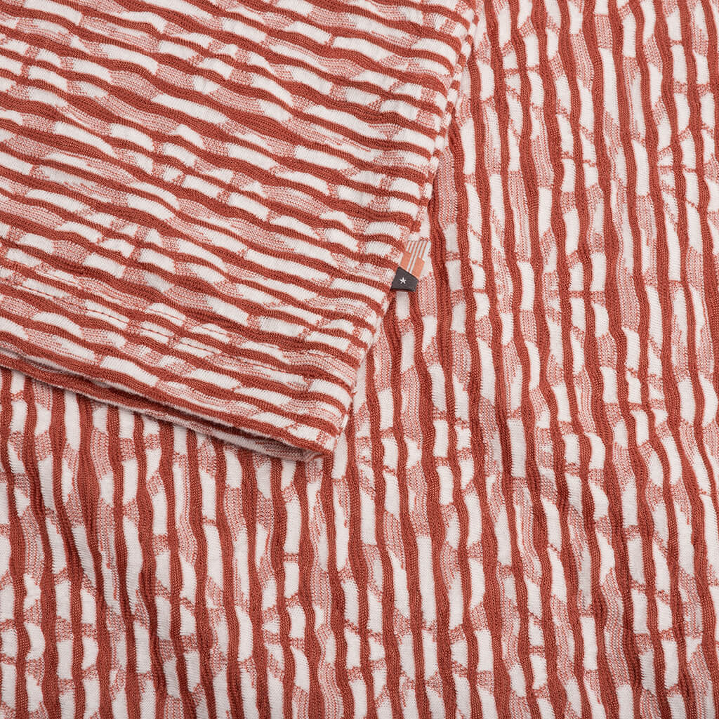 Stripe Box Tee - Brick - Image 4