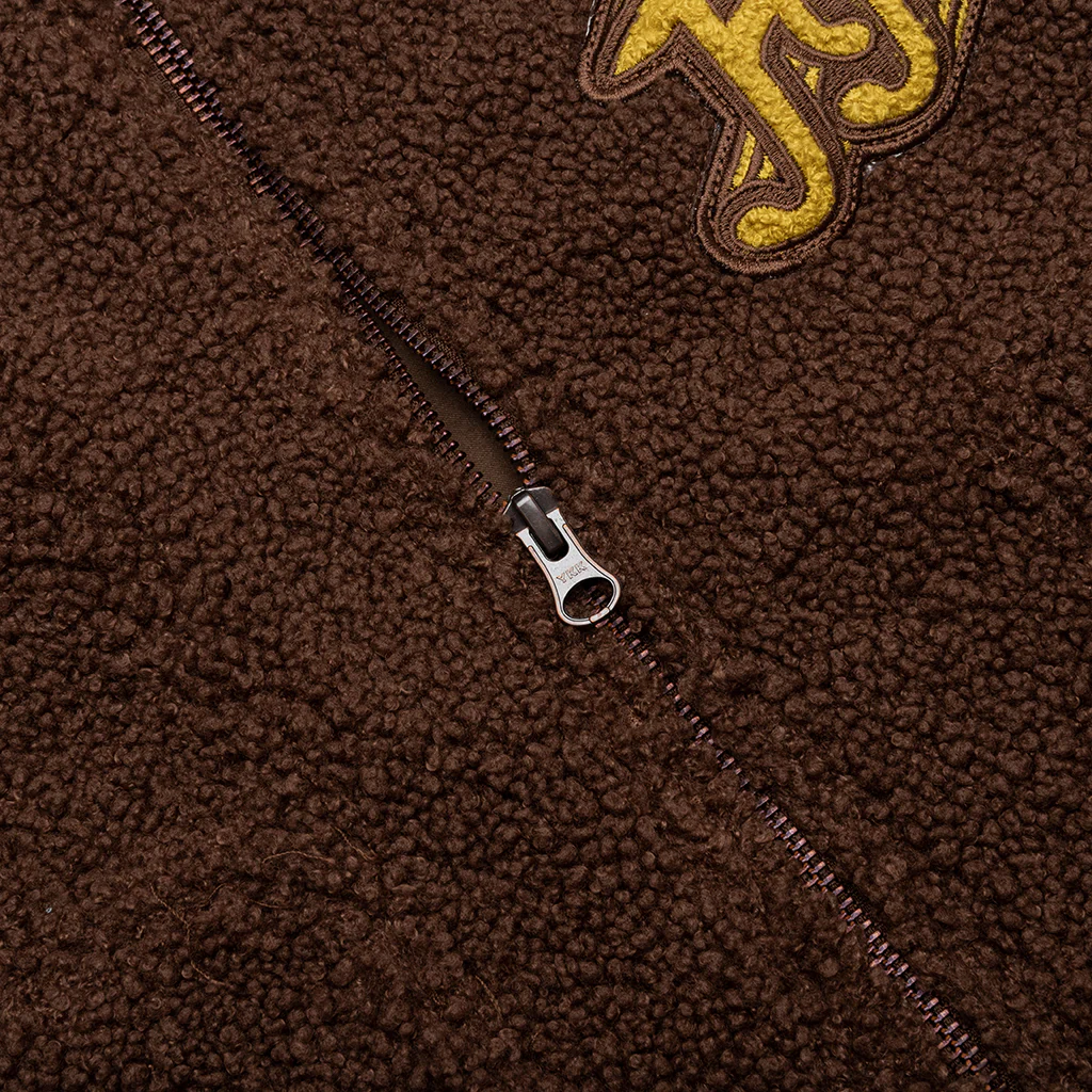 Teddy Notes Vest - Brown - Image 5
