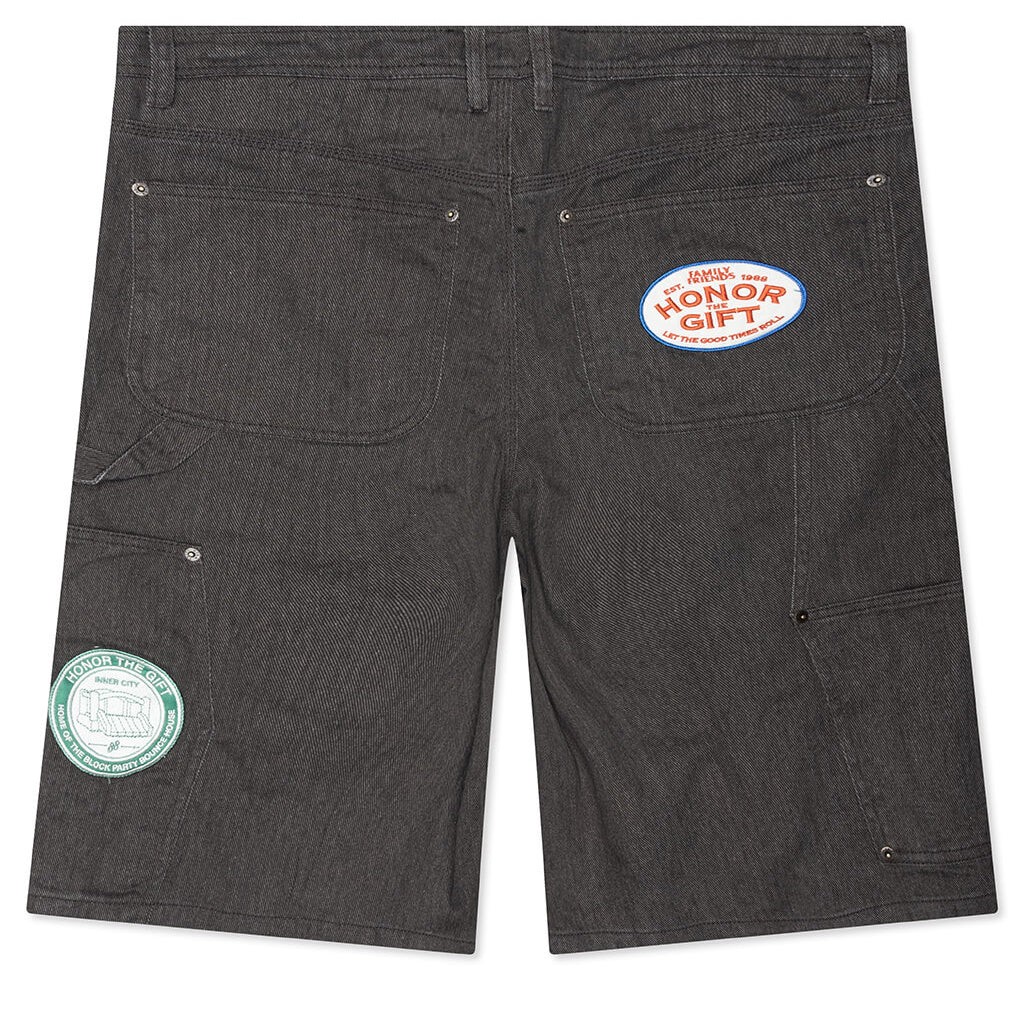 Twill Carpenter Short - Black - Image 2