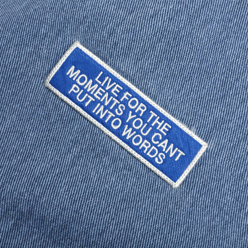 Twill Full Zip Shirt - Blue - Image 6