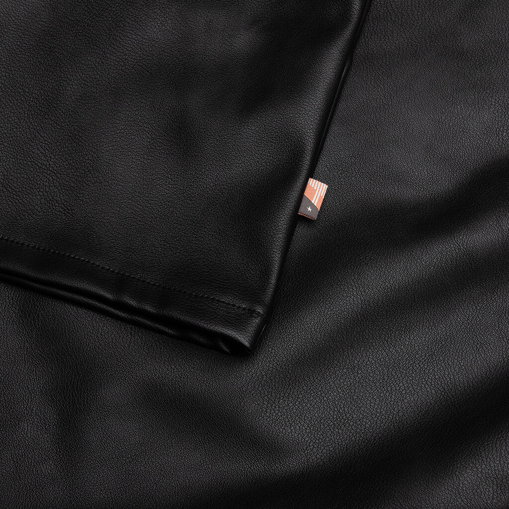 Vegan Leather Tank - Black - Image 4