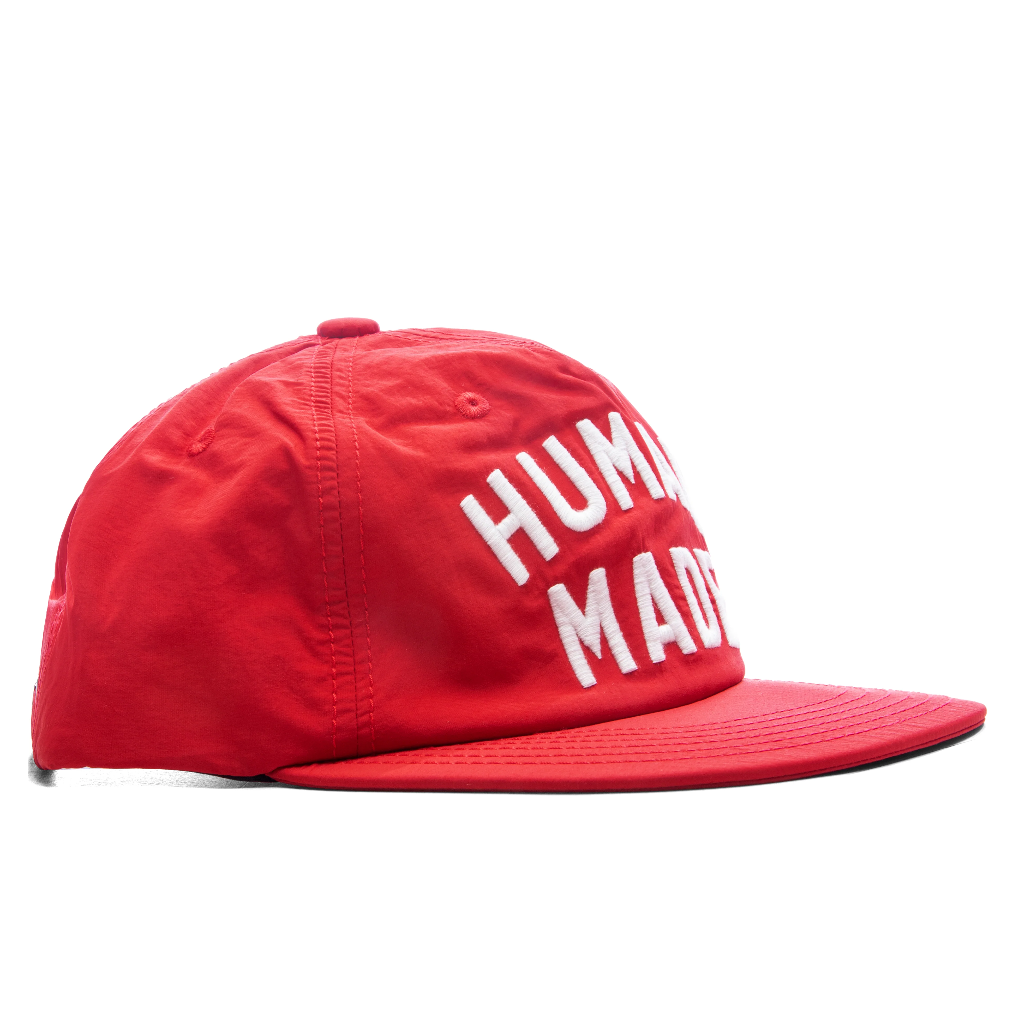 5 Panel Nylon Cap - Red - Image 3