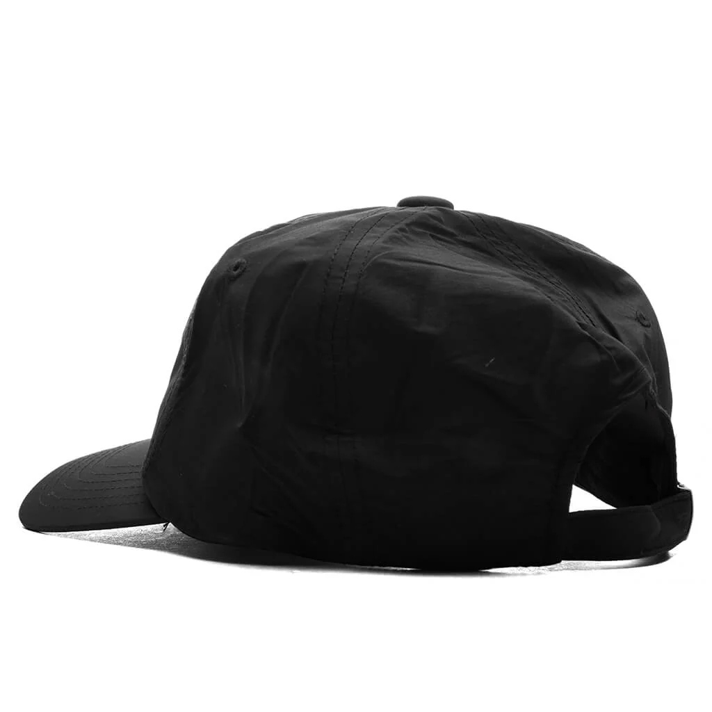 5 Panel Nylon Cap - Black - Image 4