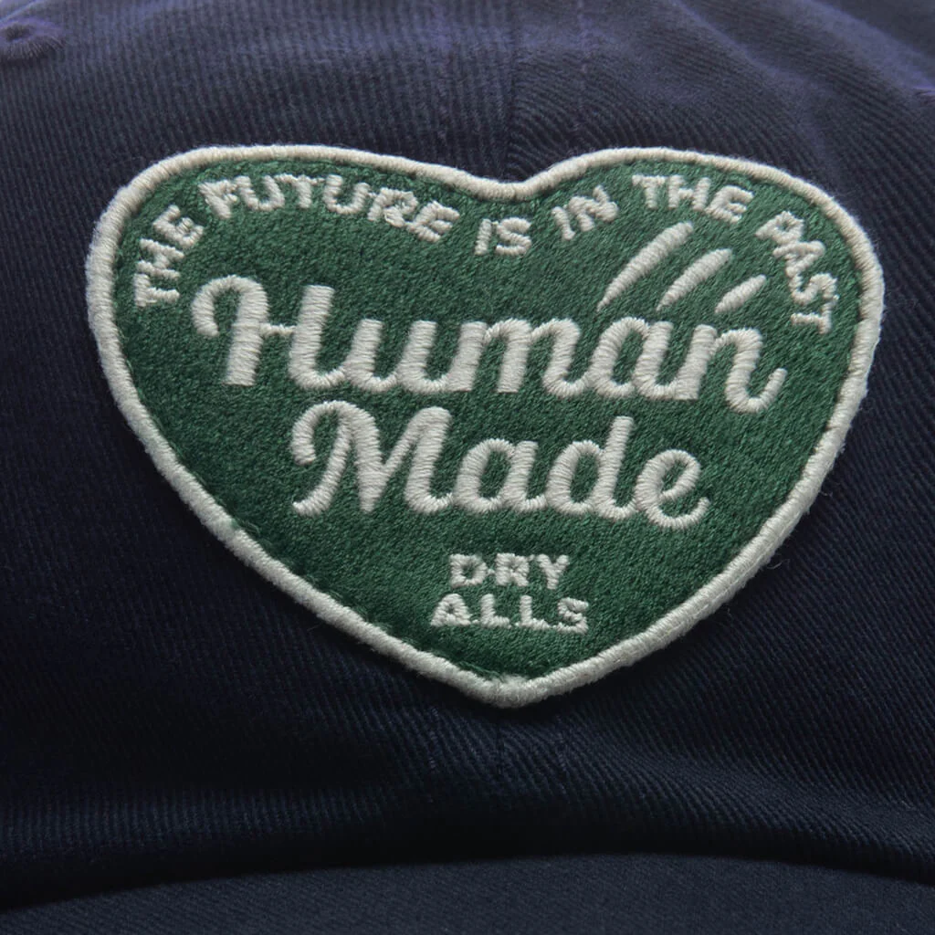 6 Panel Twill Cap #18 - Navy - Image 2