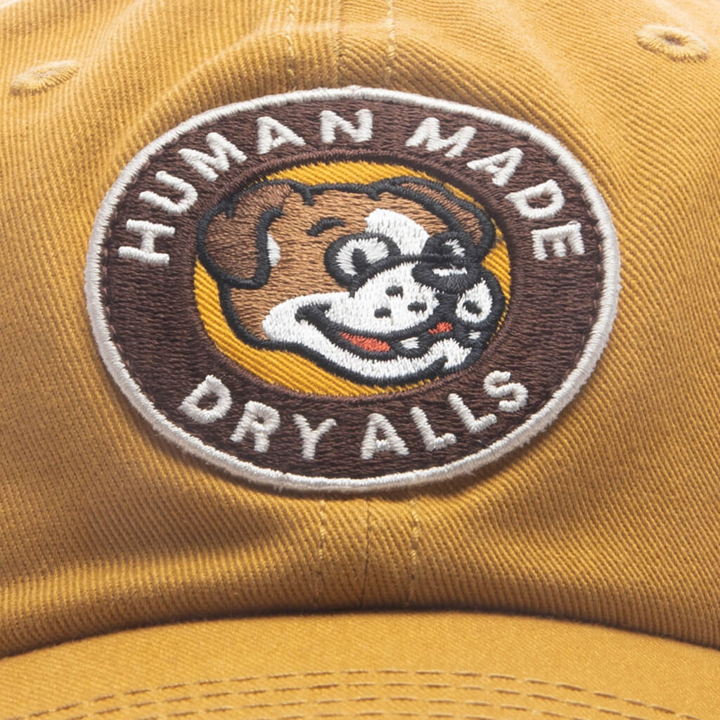 6 Panel Twill Cap #19 - Yellow - Image 4