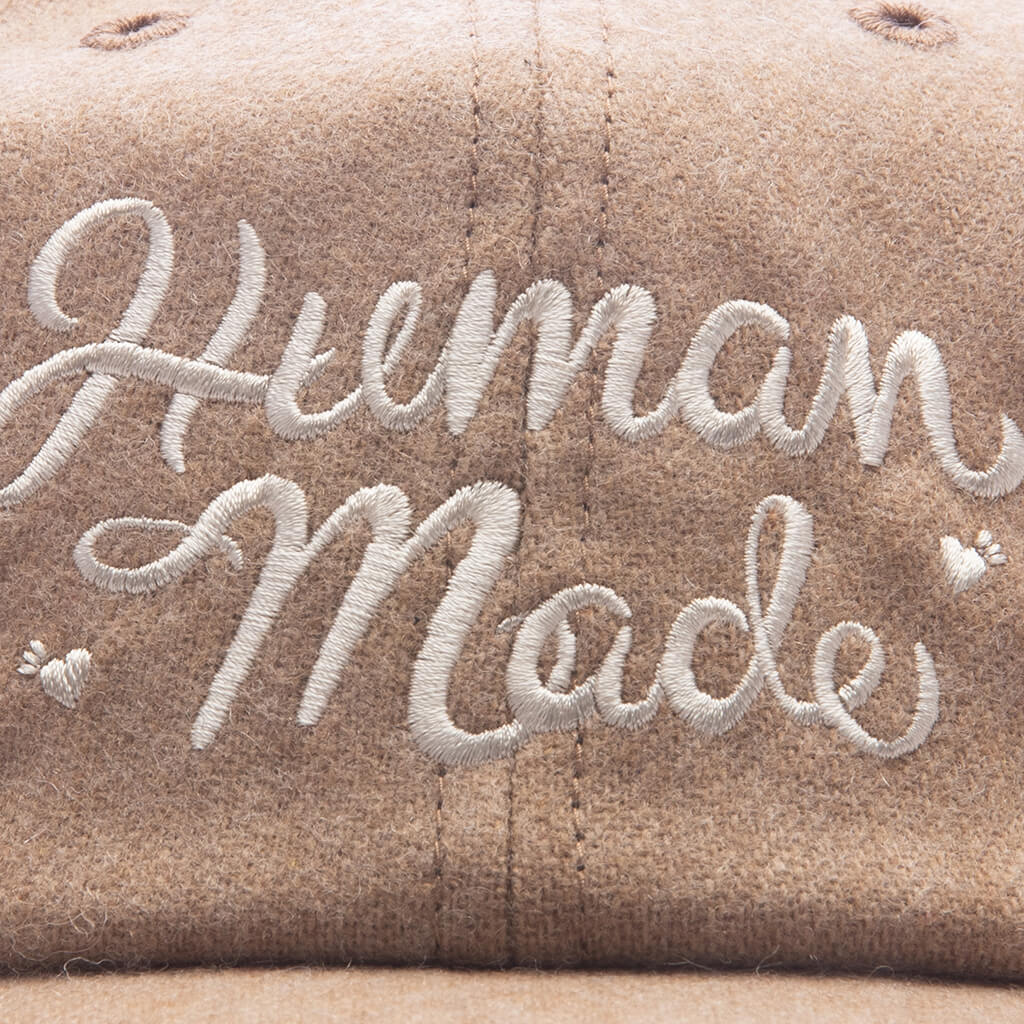 6 Panel Wool Cap - Beige - Image 2