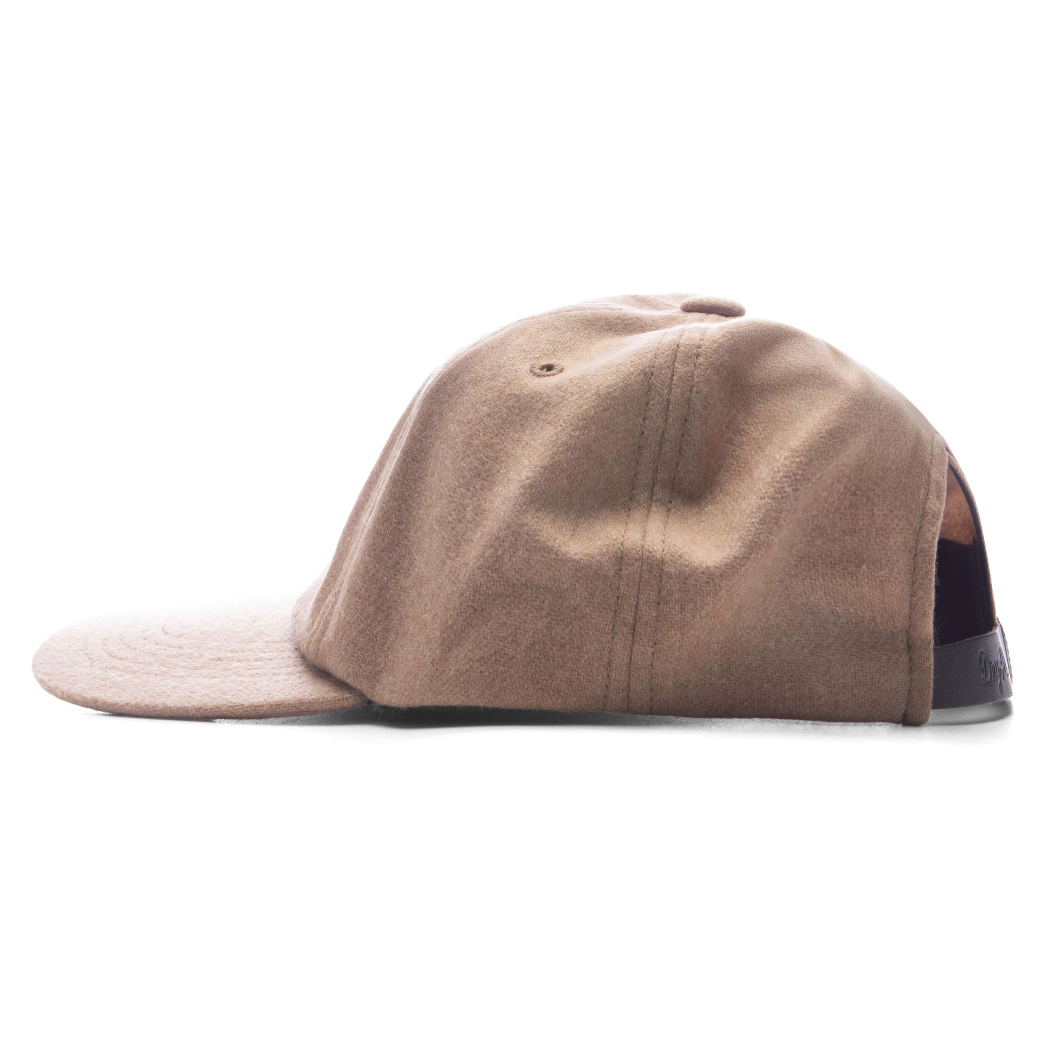 6 Panel Wool Cap - Beige - Image 4