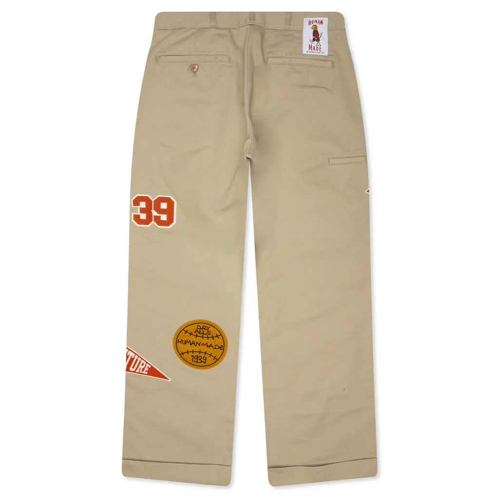 College Pants - Beige - Image 2