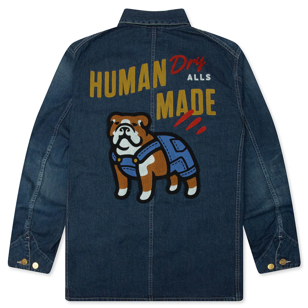 Denim Coverall Jacket - Indigo - Image 2