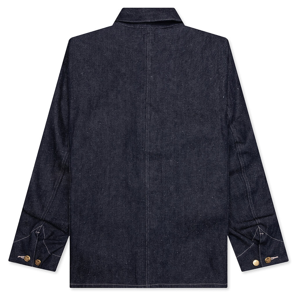 Denim Coverall Jacket Rigid - Indigo - Image 2
