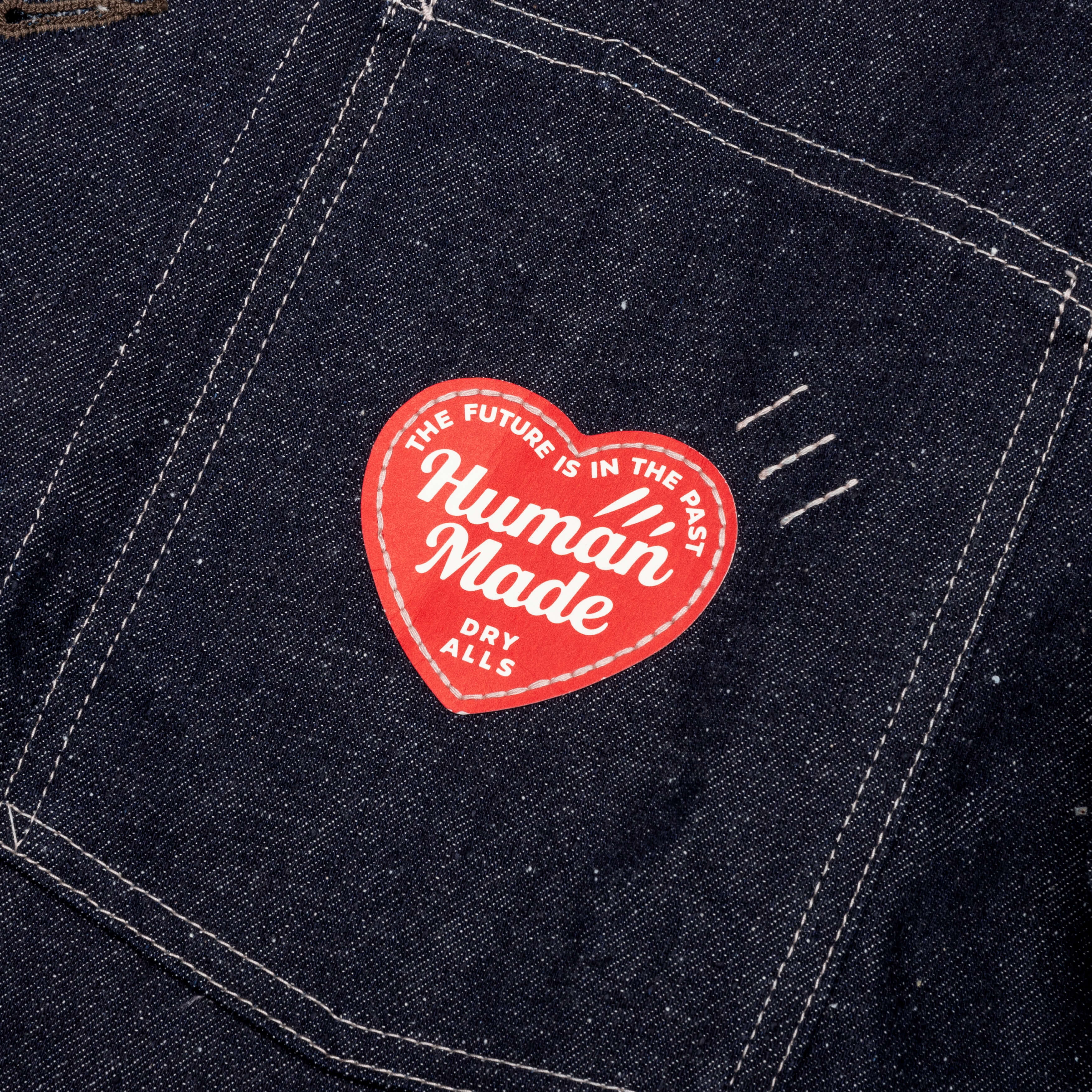 Denim Coverall Jacket Rigid - Indigo - Image 3