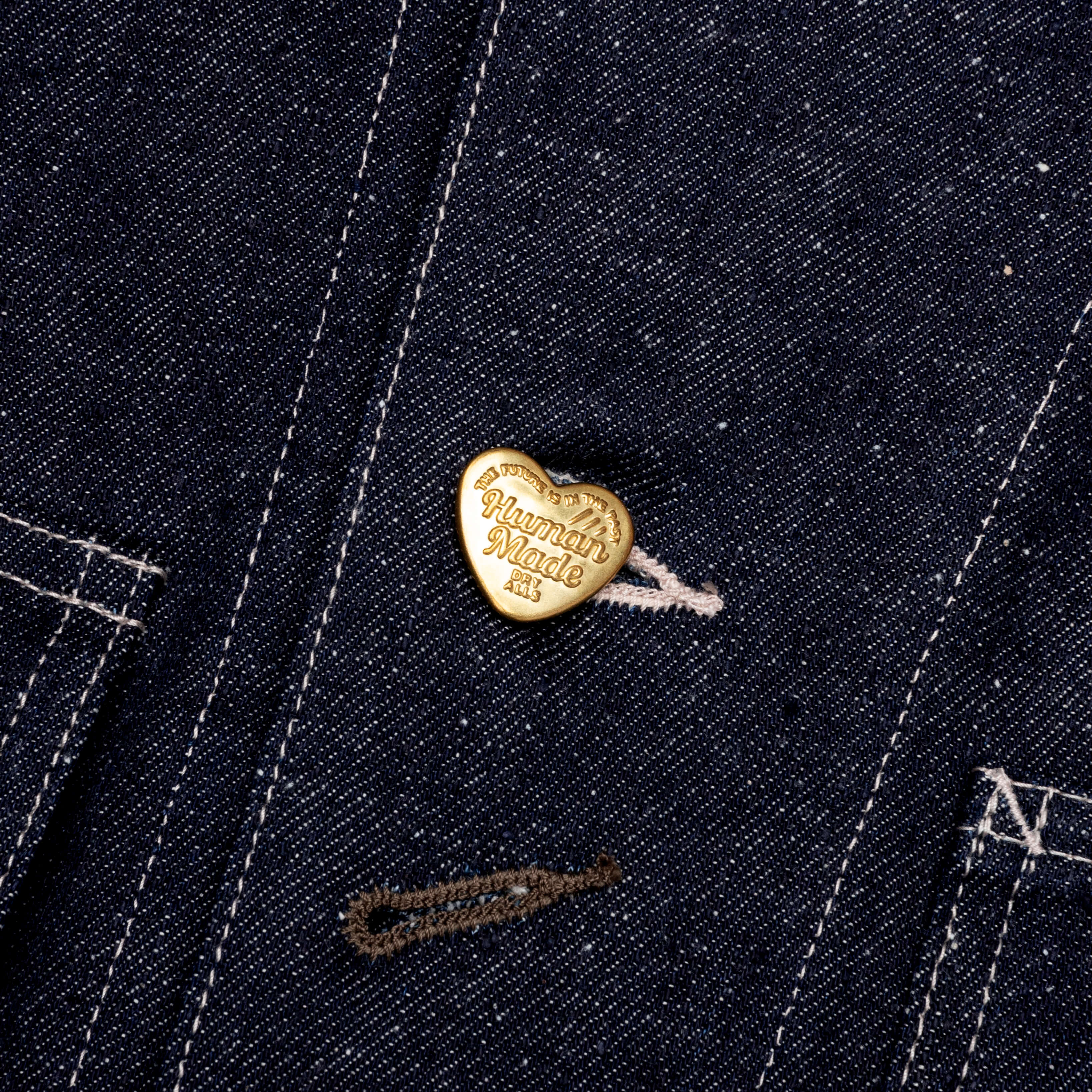 Denim Coverall Jacket Rigid - Indigo - Image 4