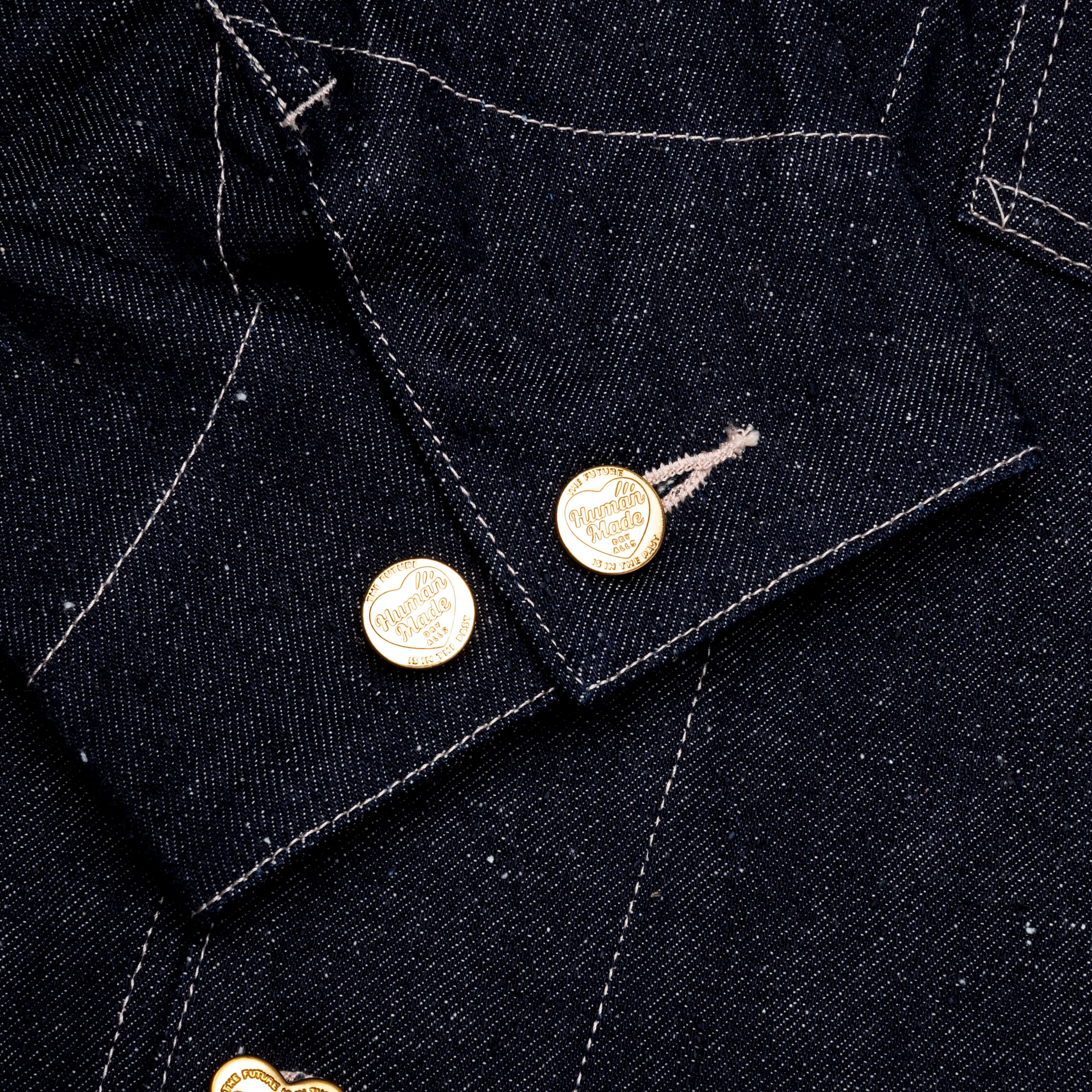 Denim Coverall Jacket Rigid - Indigo - Image 5