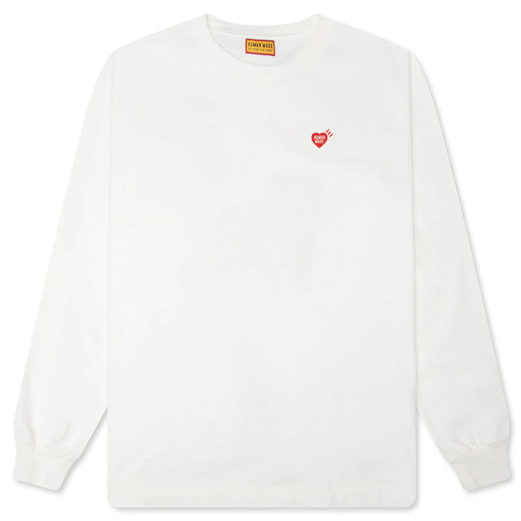 Graphic L/S T-Shirt #37 - White