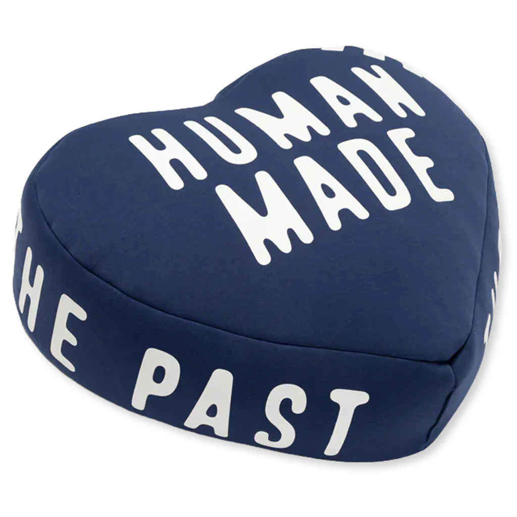 Heart Beads Cushion - Navy - Image 2