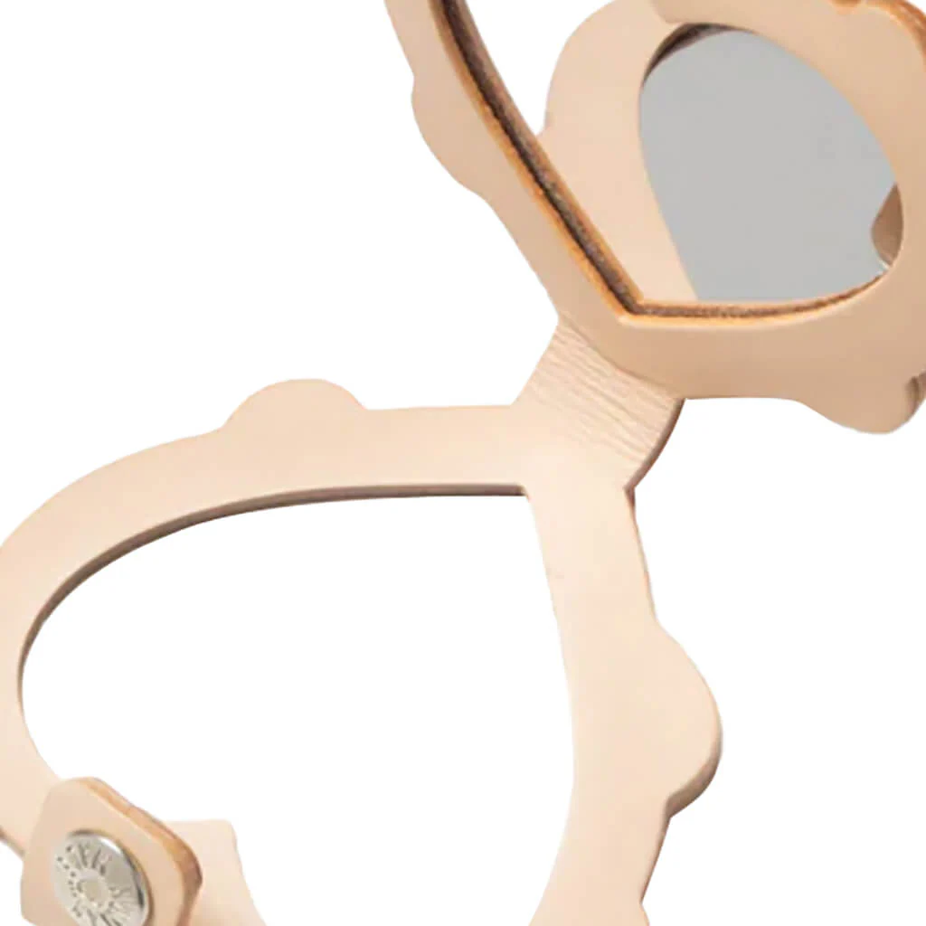 Heart Compact Mirror - Beige - Image 3