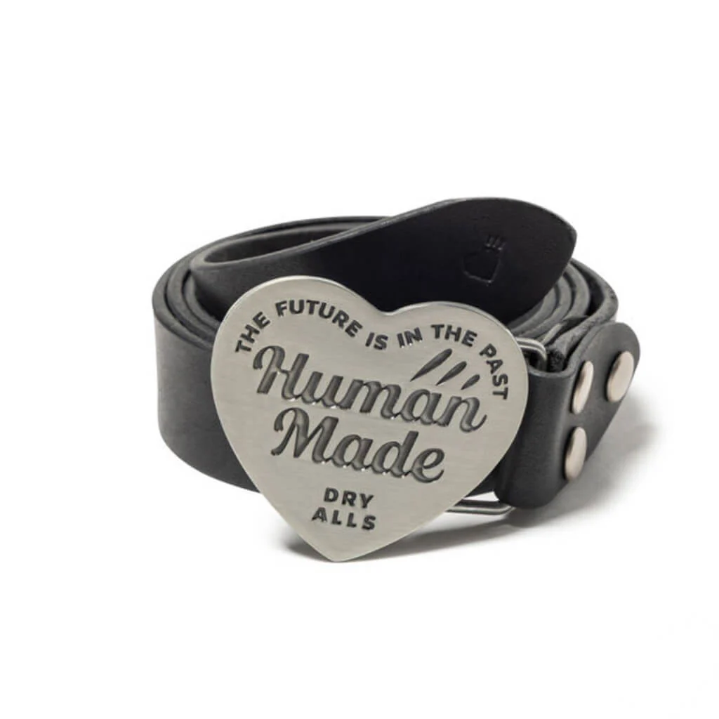Leather Buckle Belt - Silver