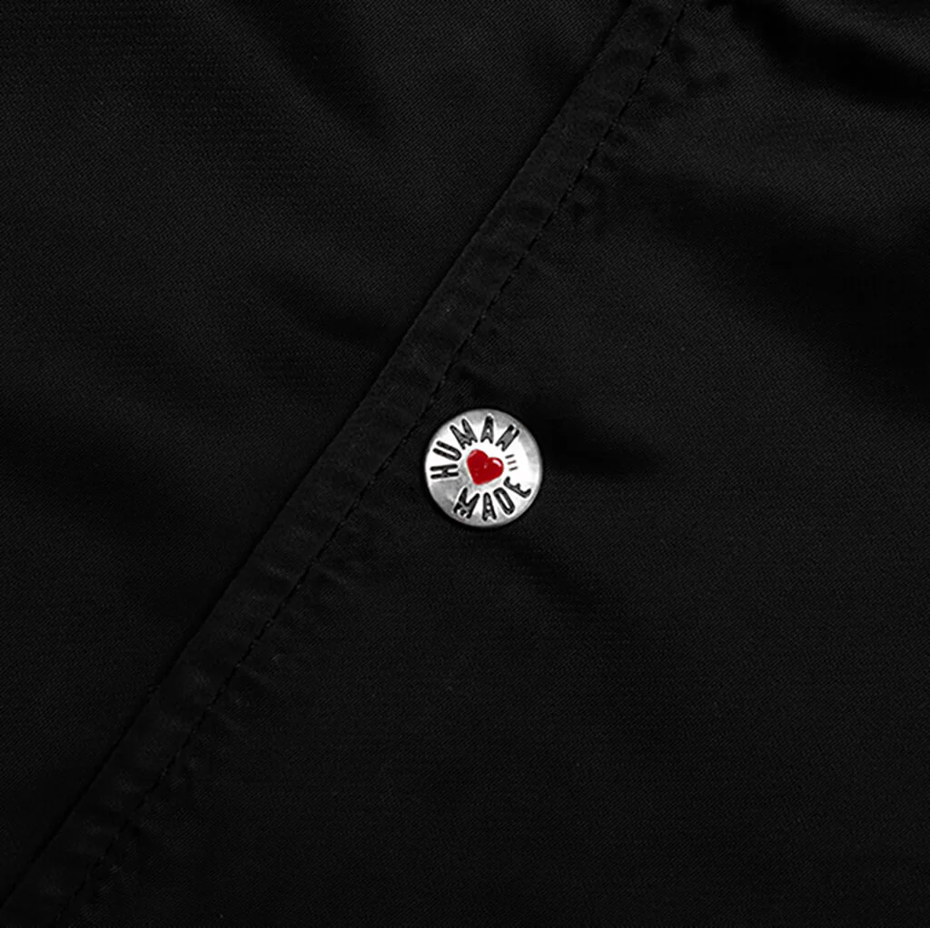 Nylon Stadium Jacket - Black - Image 4