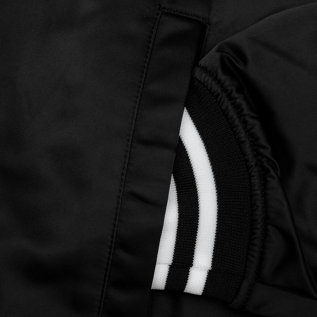 Nylon Stadium Jacket - Black - Image 5