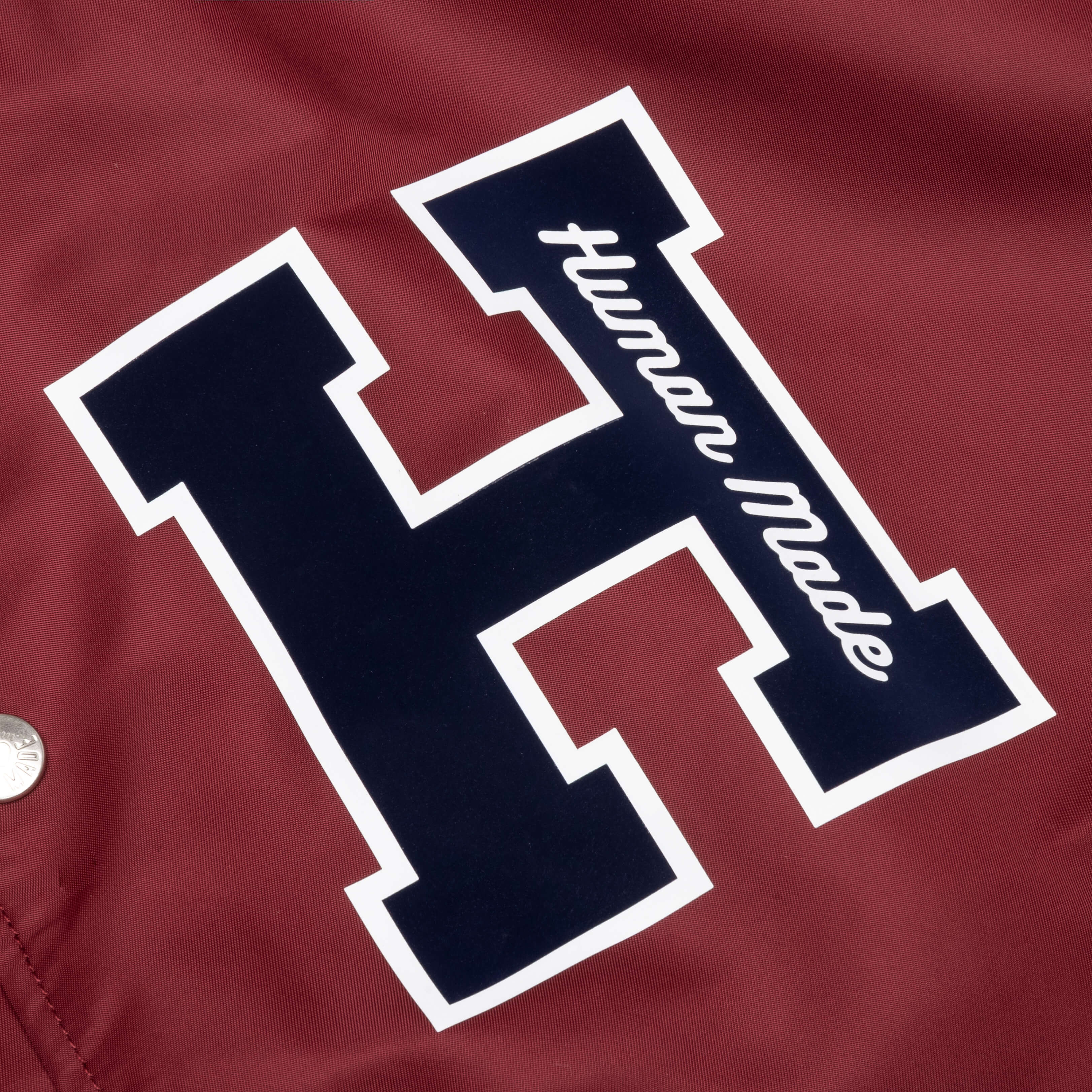 Nylon Stadium Jacket - Burgundy - Image 4