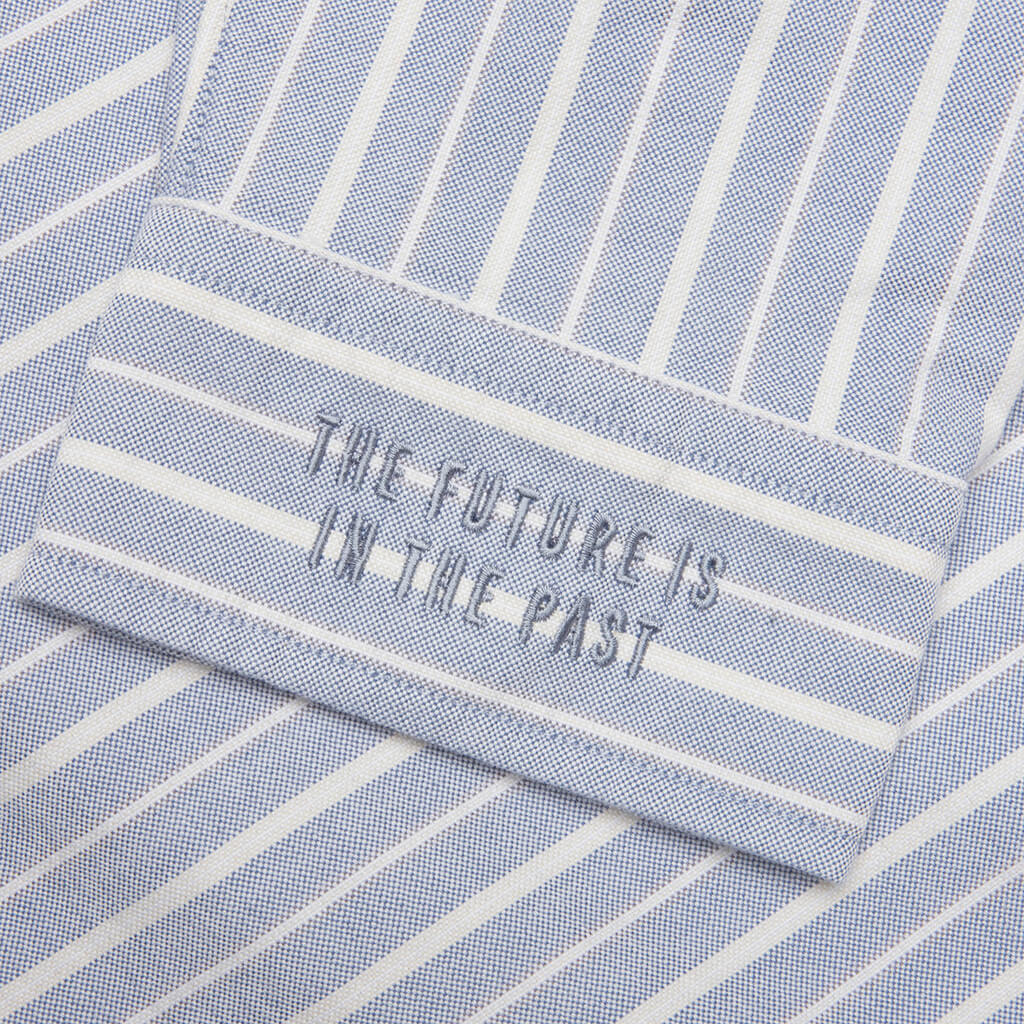 Stripe Oxford B.D. Shirt - Blue - Image 5