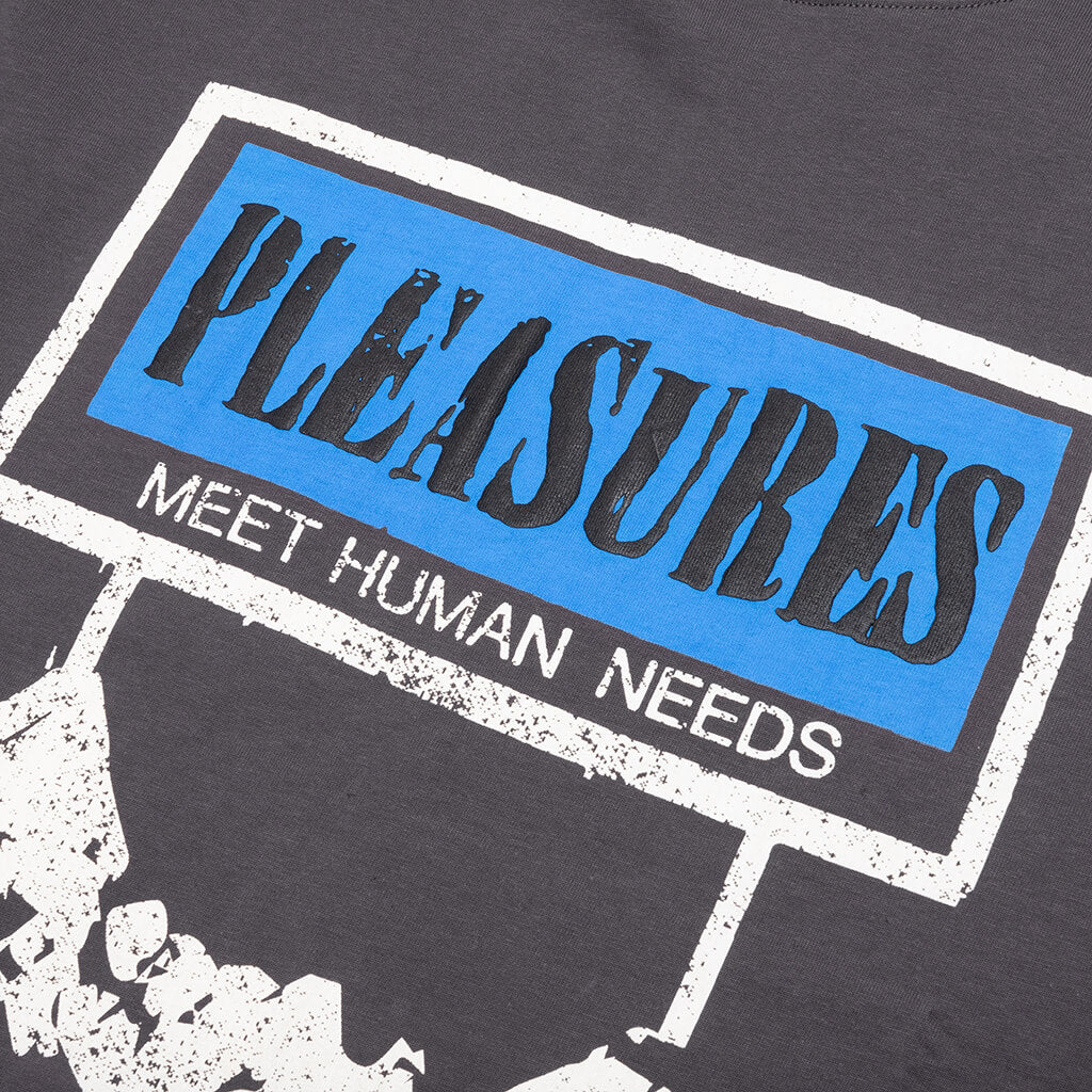 Human Needs Heavyweight Shirt - Charcoal Grey - Image 3