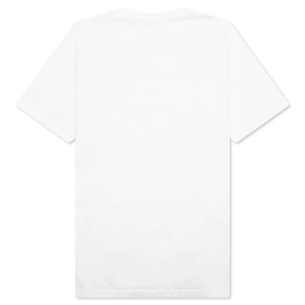 Scribble Motif T-Shirt - Lily White - Image 2