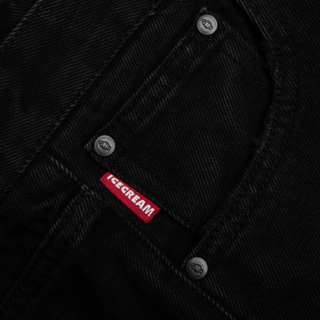 Big Black Jean Vanilla Fit Shorts - Black Caramel - Image 5