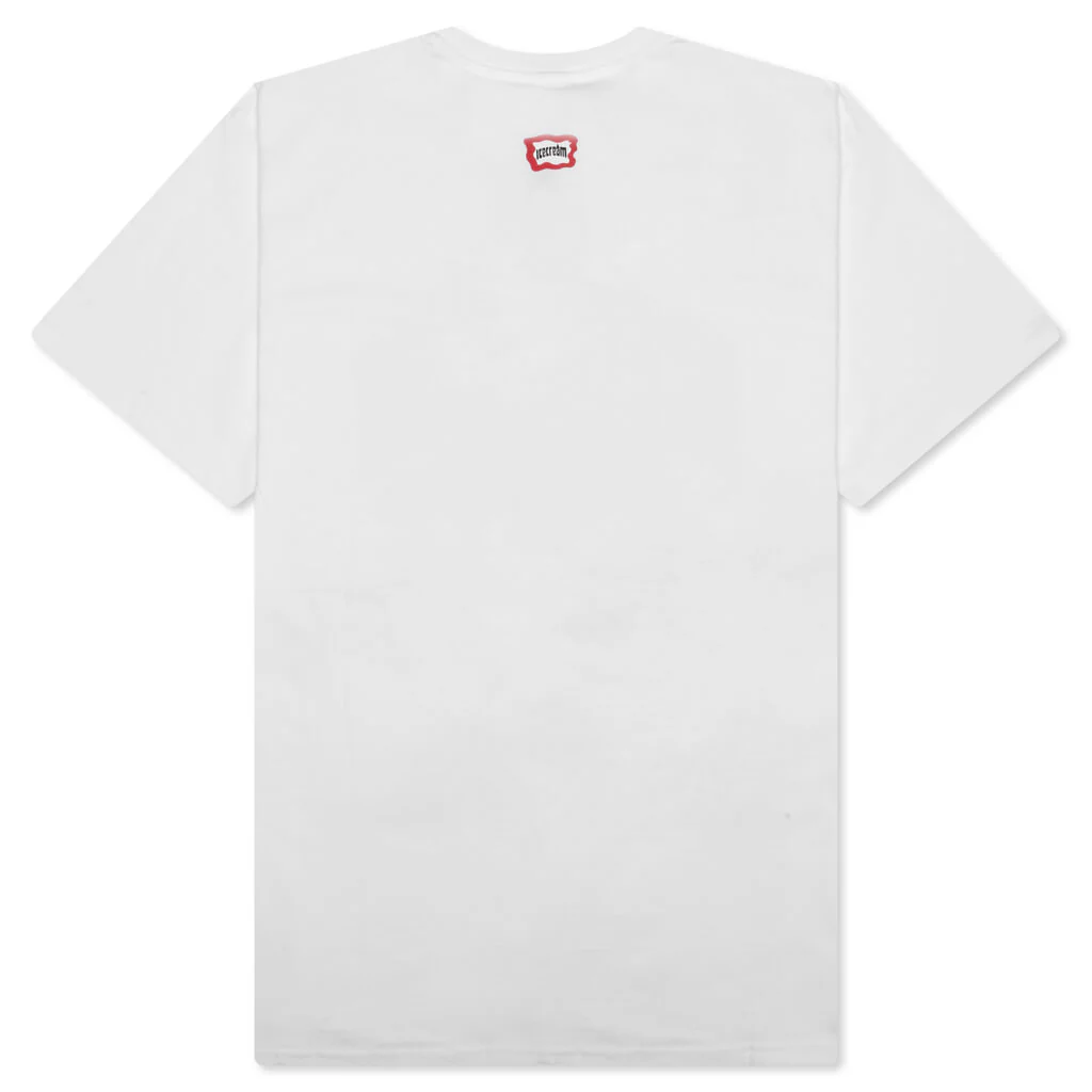 Bubble S/S Tee - White - Image 2