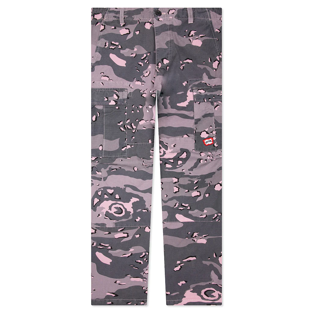 Dipped Cargo Pants - Pink Nectar
