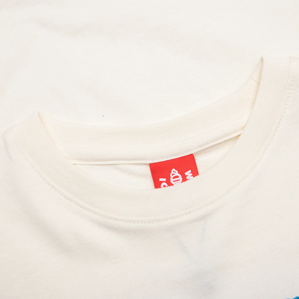 Kid's Wavy S/S Tee - Whisper White - Image 3