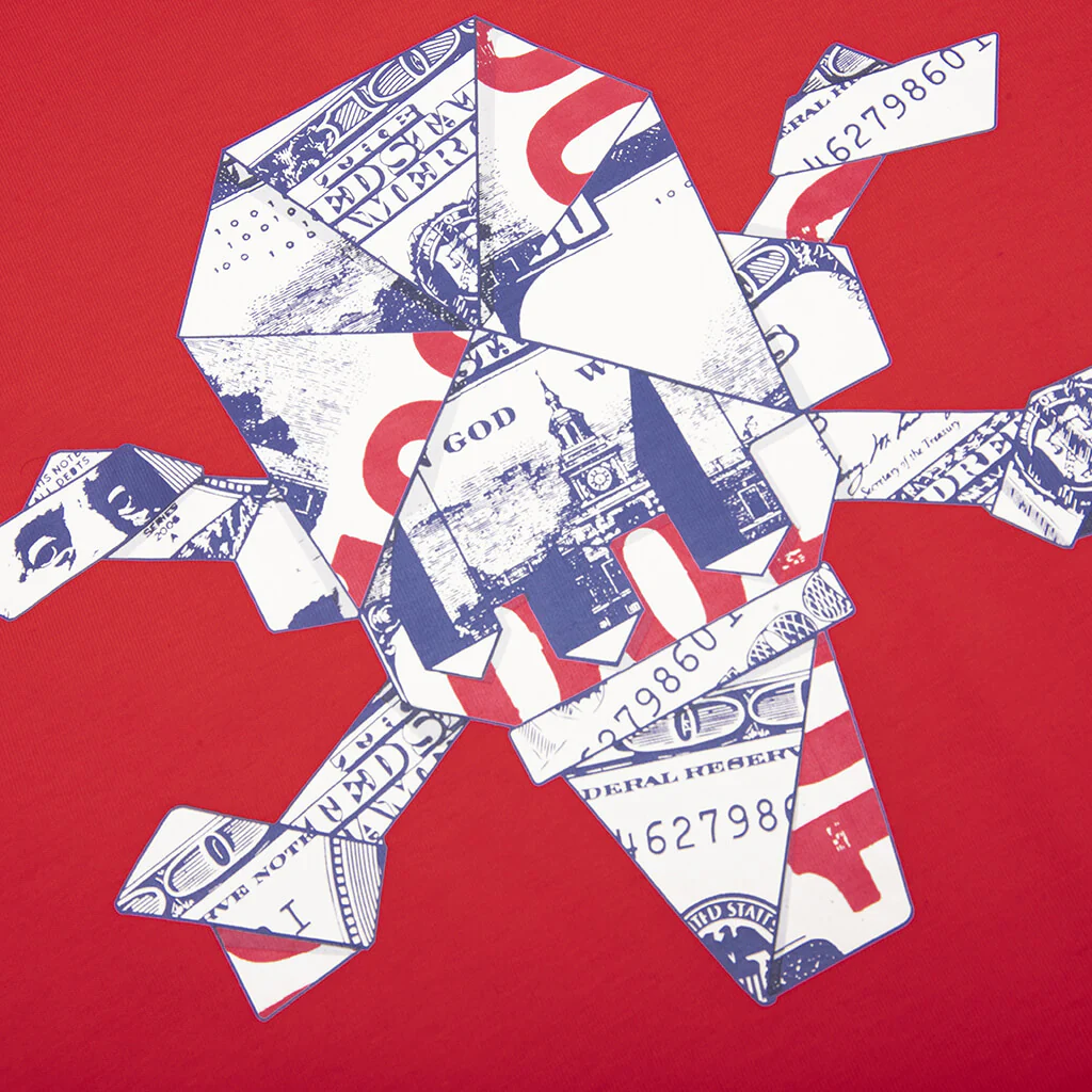 Origami S/S Tee - Fiery Red - Image 3