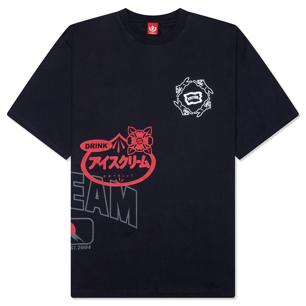 Overlay S/S Tee - Charcoal Art