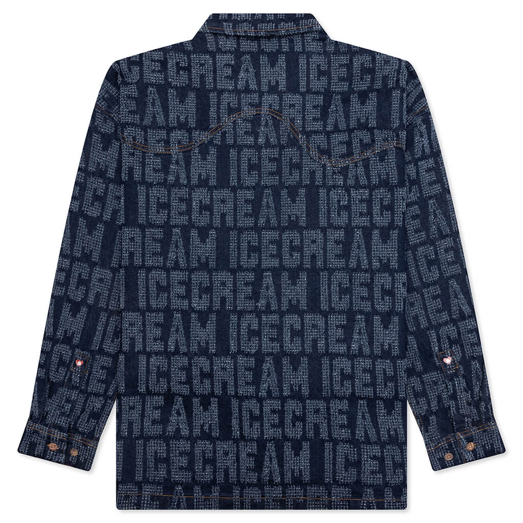 Oversized Echo L/S Shirt - Blue Moon - Image 2